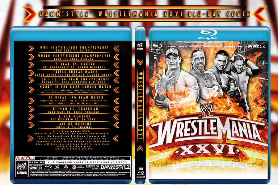 Wrestlemania XXVI Blu-ray by Mr-Damn