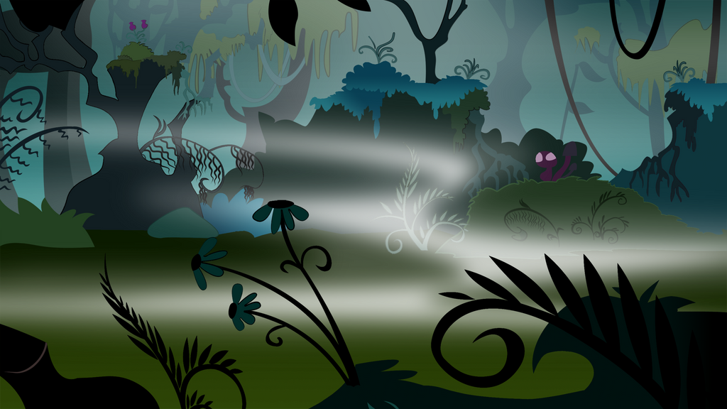 backgrounds___everfree_forest___night_00