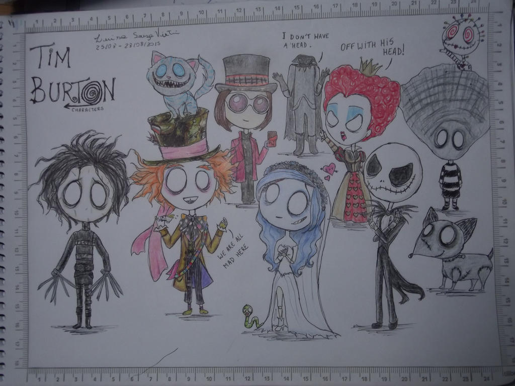 Tim Burton Characters Fan Art by Luisinhasv on DeviantArt
