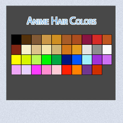 Anime Hair Colors by Linkdb on DeviantArt