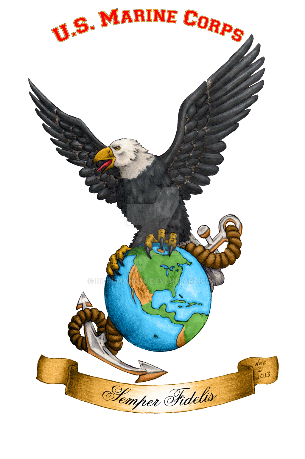 usmc clip art eagle globe  - photo #43