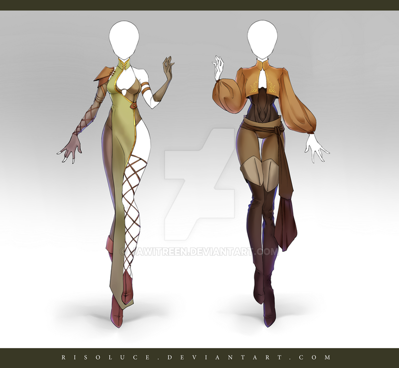 (CLOSED) Adoptable Outfit Auction 203-204 by JawitReen