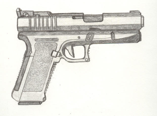 Image result for sketch of a gun