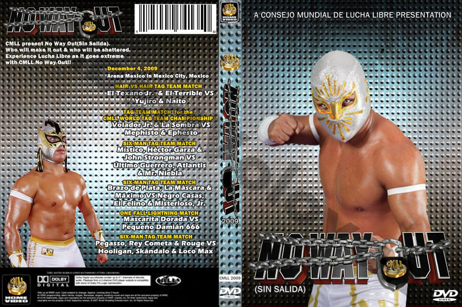CMLL No Way Out 2009 (WWE Style DVD Cover) by AlbertVolovan