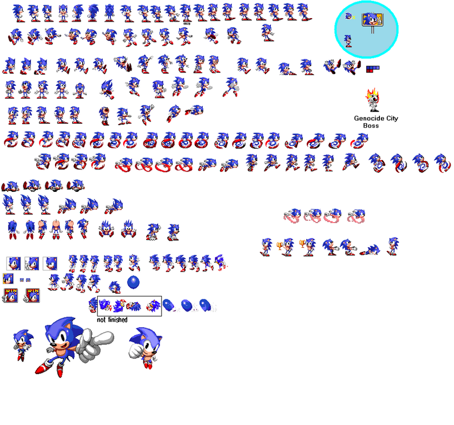 Sonic 2 Sprite Sheet By Shadowtailsderol On Deviantart