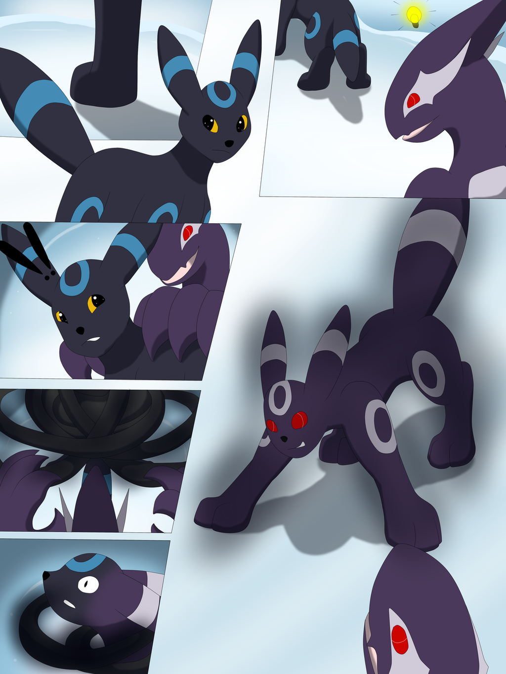 Comission: living Umbreon suit TF by Avianine on DeviantArt