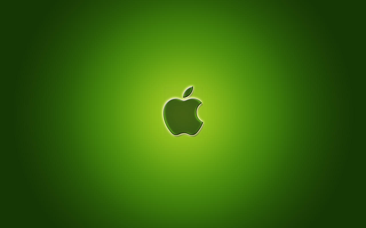 Green Apple Logo Wallpaper by a-l-e-x-x on DeviantArt