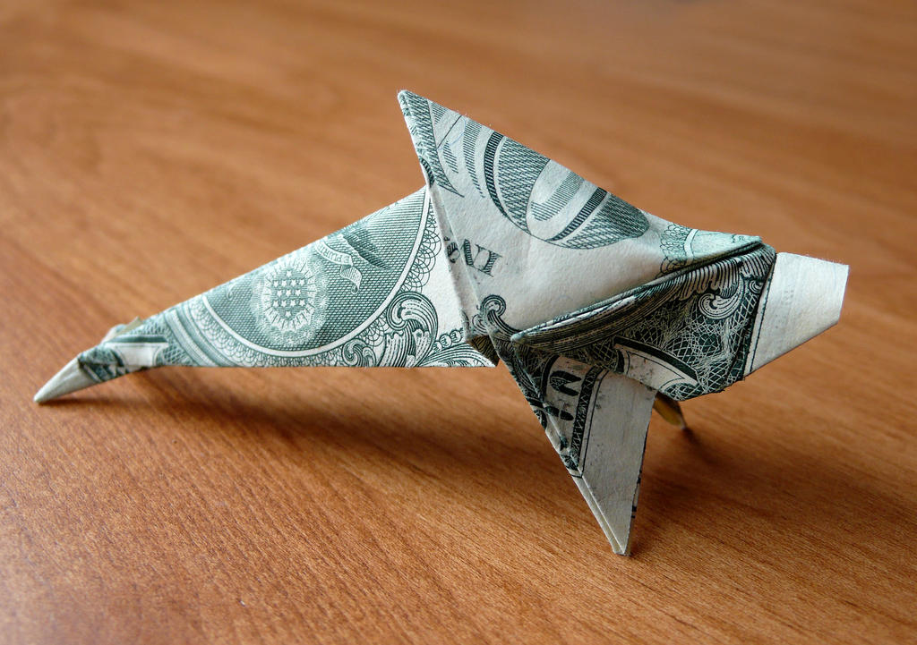 how to make a dolphin out of a dollar bill