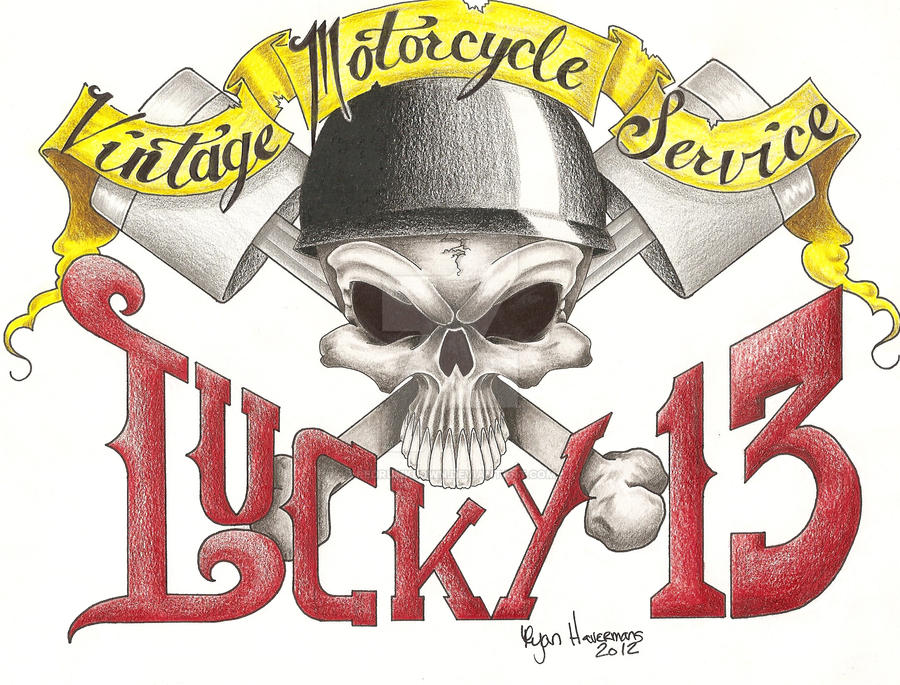 Lucky 13 Logo by ReDRuMKlown on DeviantArt
