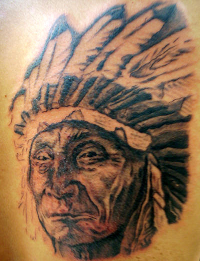 Native American Chief Tattoo by TheMessiah666 on DeviantArt