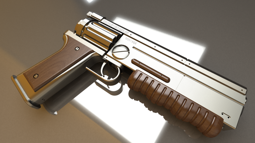 Colt 6520 10mm pistol Fallout_1_2_colt_6520_10mm_autoloader_by_niubio-db96861