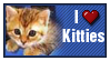 I Heart Kitties Stamp by violetomega