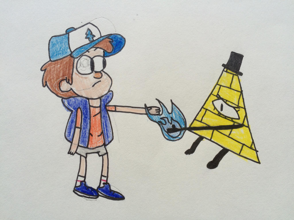 Dipper making a deal with Bill by Woodchopper09