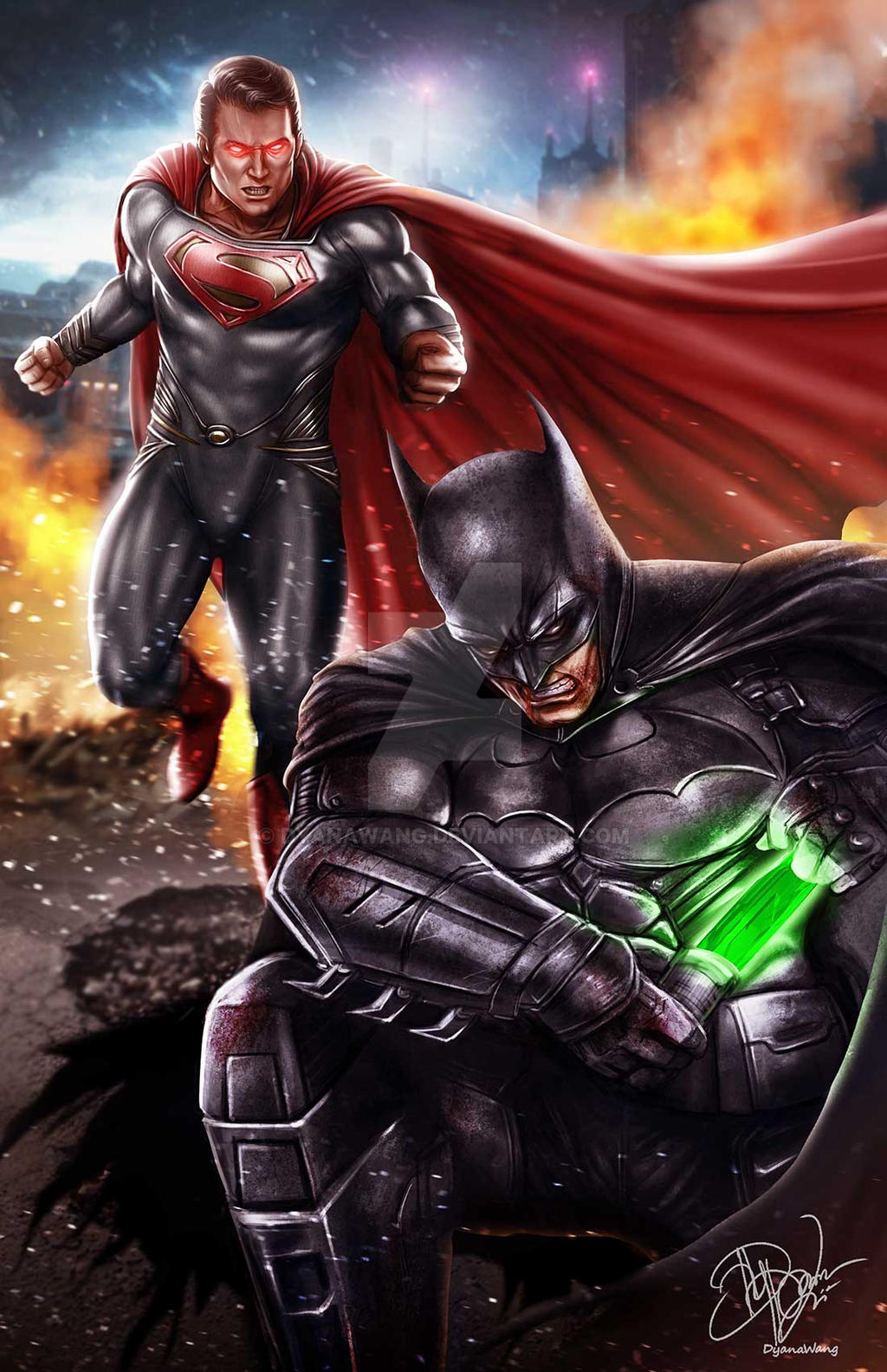 Batman VS Superman by DyanaWang on DeviantArt